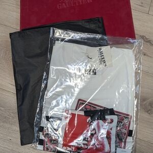NWT Jean Paul Gaultier White and Red Graphic Tee NWT Collector